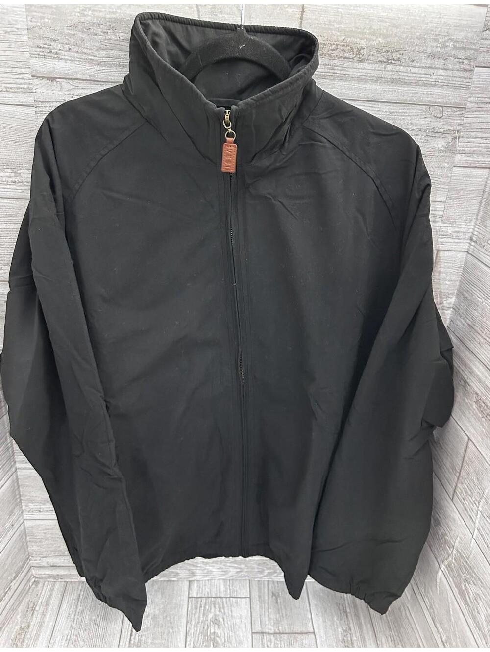 Vesi Sportswear Black Full Zip Bomber Jacket L NWT Water Resistant Lined